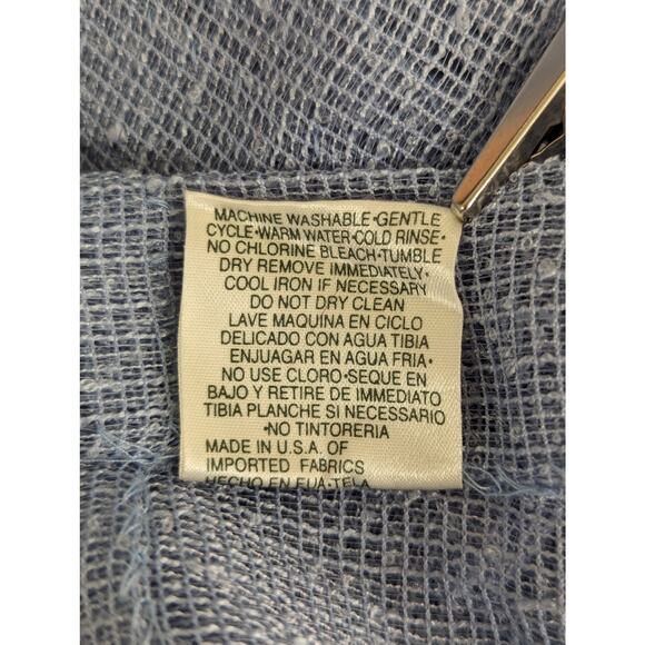 CROSCILL HOME FASHIONS! HYDRANGEA BLUE 21 FOOT LENGTH DRAPERY PANEL, 52" WIDE! - Picture 8 of 10